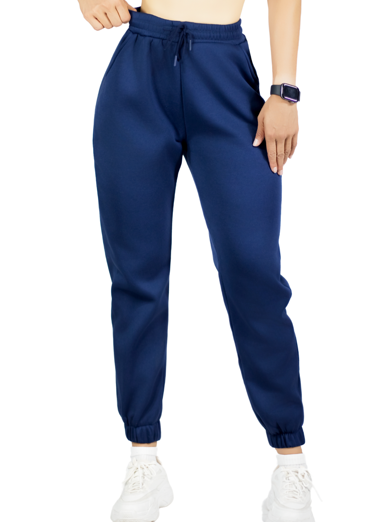 Foto 2 pulgar | Pants Mujer Jogger De Dama Cargo Pantalón Casual Jogger Dama Material Aterciopelado Pant-055 Marino Patalones De
