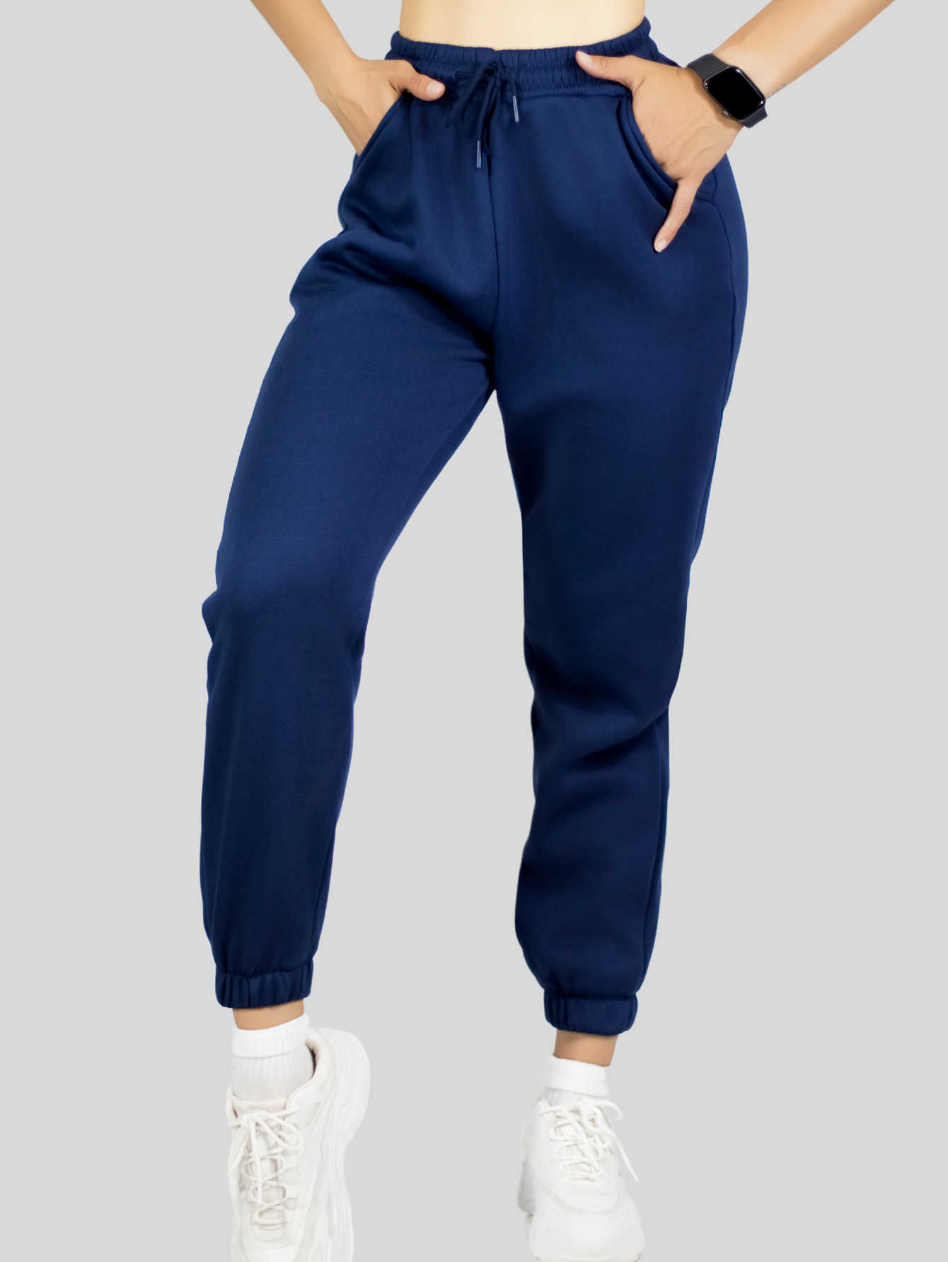 Foto 7 pulgar | Pants Mujer Jogger De Dama Cargo Pantalón Casual Jogger Dama Material Aterciopelado Pant-055 Marino Patalones De