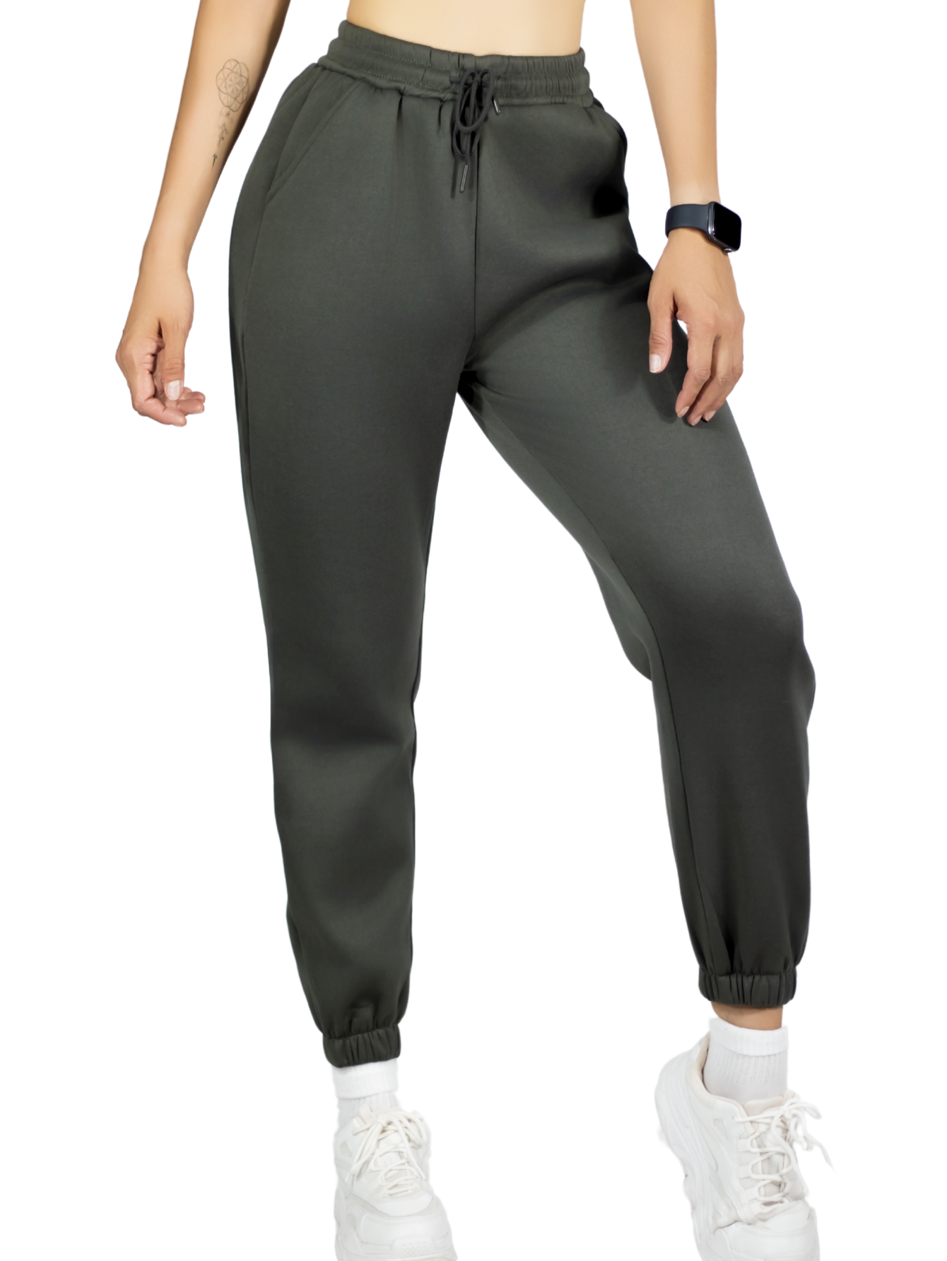 Foto 1 | Pants Mujer Jogger De Dama Cargo Pantalón Casual Jogger Dama Material Aterciopelado Pant-055 Gris Oscuro Patalones