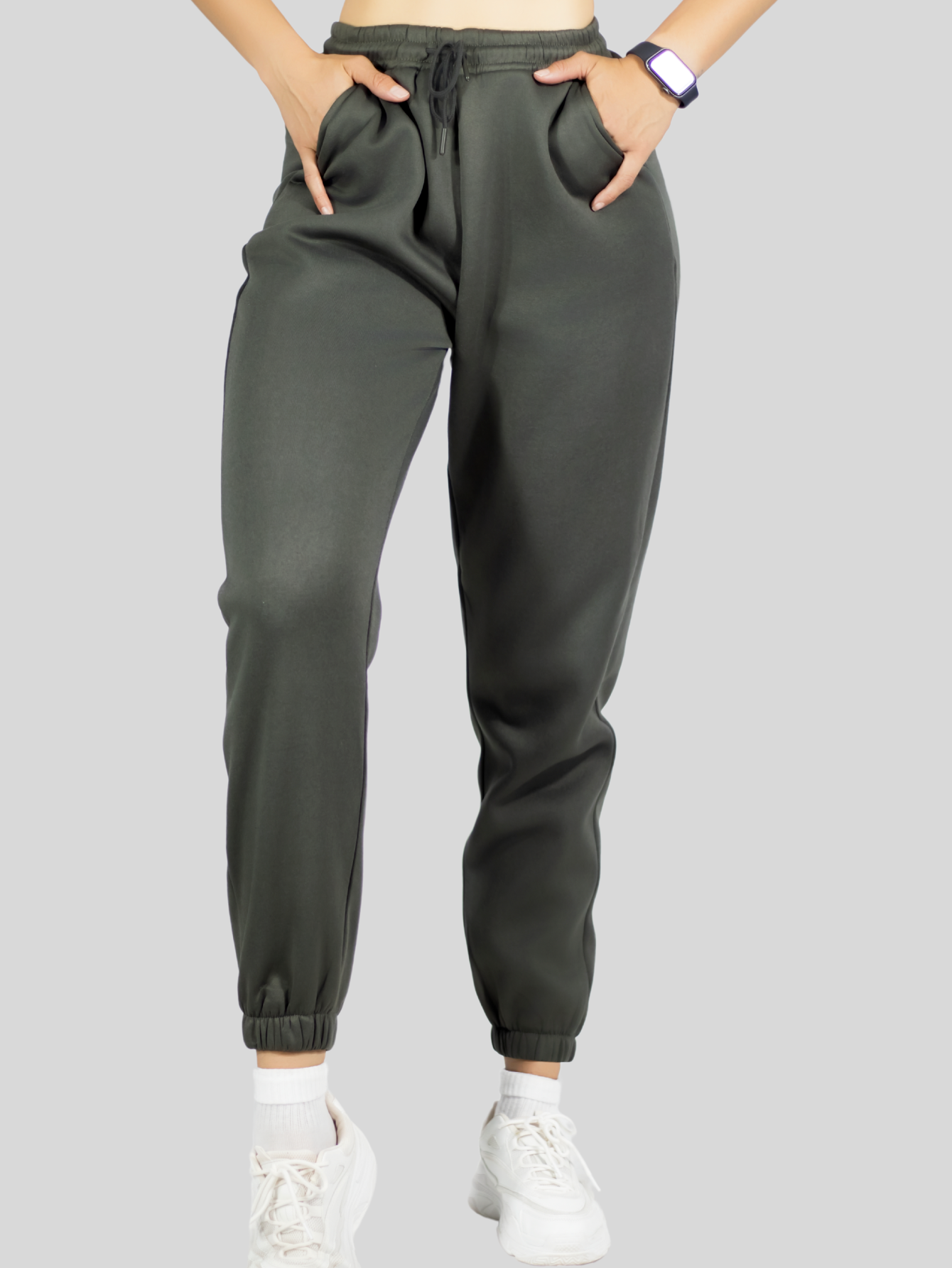 Foto 7 pulgar | Pants Mujer Jogger De Dama Cargo Pantalón Casual Jogger Dama Material Aterciopelado Pant-055 Gris Oscuro Patalones