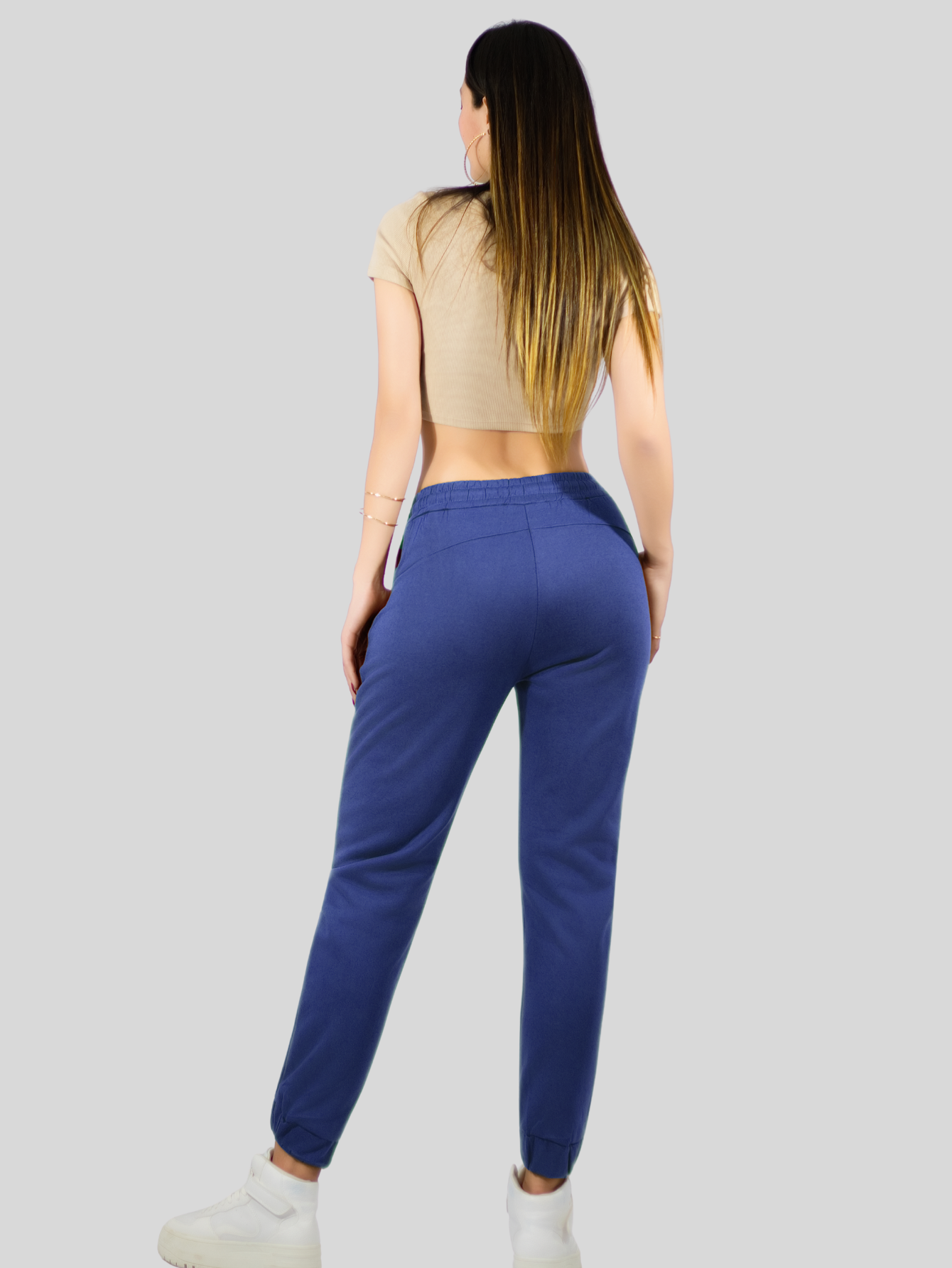 Foto 3 | Pants Mujer Pantalones Anchos Casual O Elgante Pant-046 Marino Pans Stretch