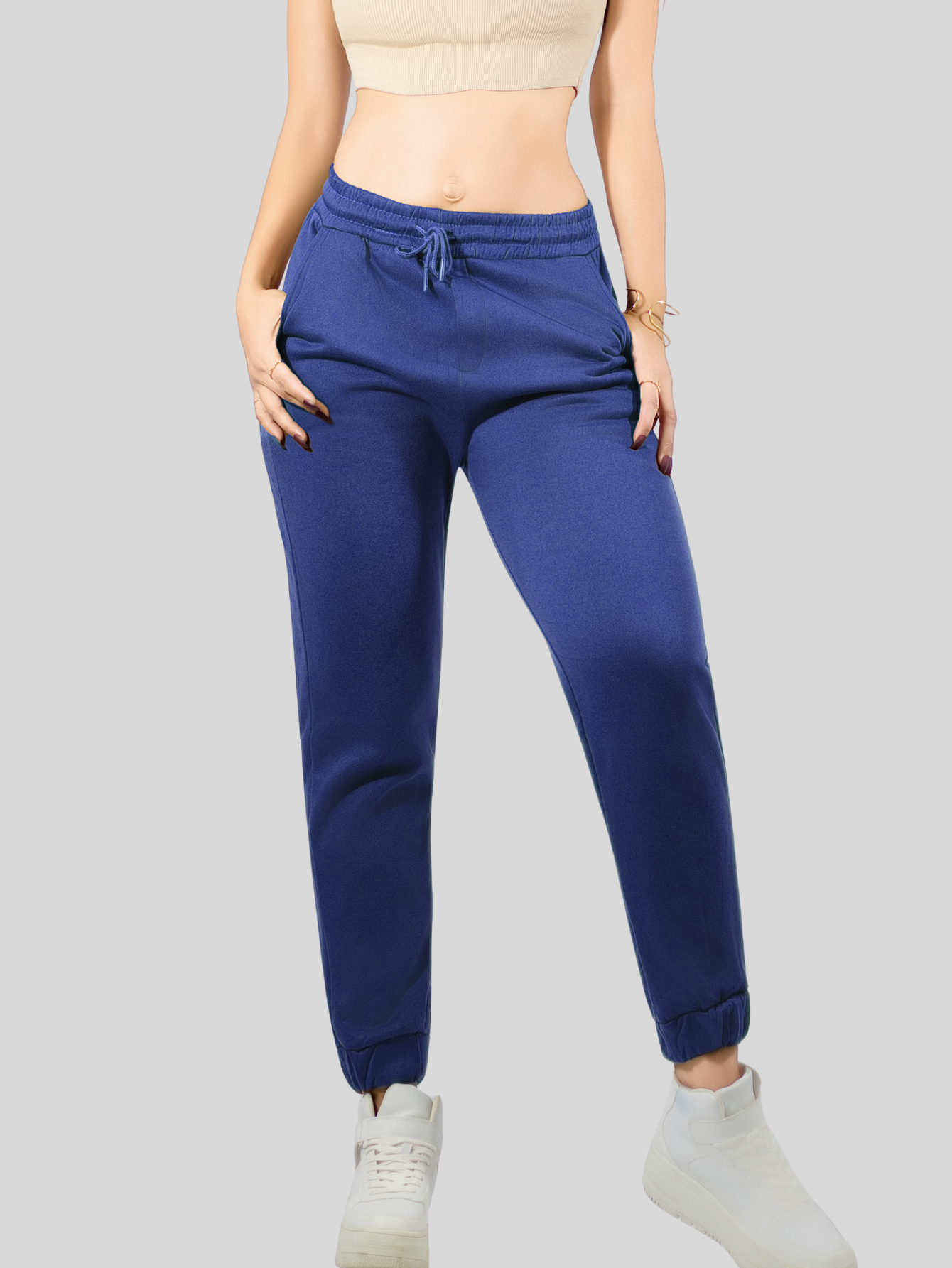 Foto 4 | Pants Mujer Pantalones Anchos Casual O Elgante Pant-046 Marino Pans Stretch