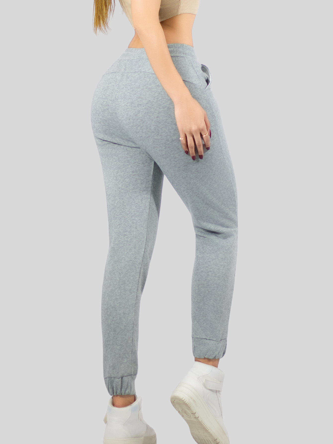 Foto 7 | Pants Mujer Pantalones Anchos Casual O Elgante Pant-046 Gris Pans Stretch