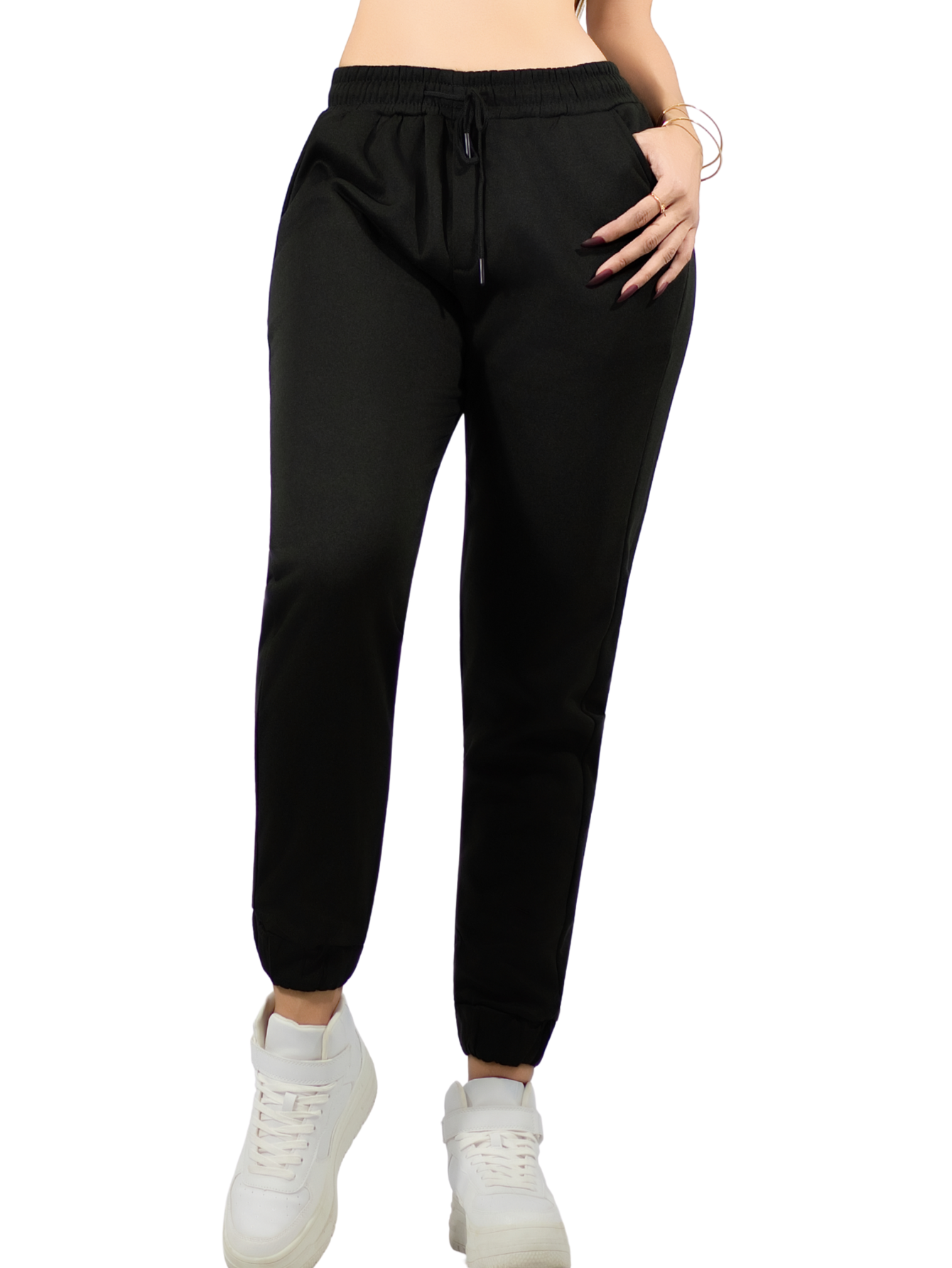 Foto 1 | Pants Mujer Pantalones Anchos Casual O Elgante Pant-046 Negro Pans Stretch