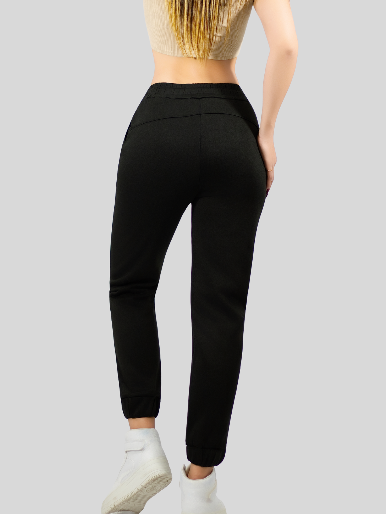 Foto 6 | Pants Mujer Pantalones Anchos Casual O Elgante Pant-046 Negro Pans Stretch
