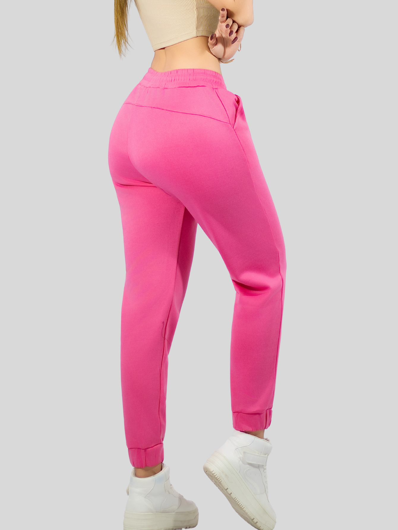 Foto 6 pulgar | Pants Mujer Pantalones Anchos Casual O Elgante Pant-046 Rosa Pans Stretch