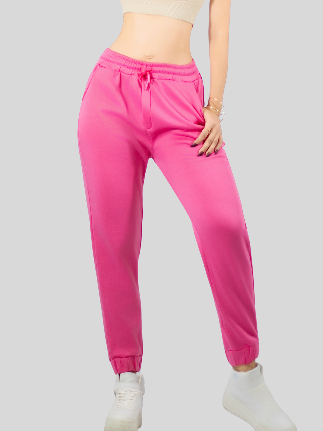 Foto 5 pulgar | Pants Mujer Pantalones Anchos Casual O Elgante Pant-046 Rosa Pans Stretch