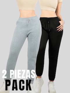 Foto 5 | Pack De 2 Pants De Mujer Pantalones Anchos Casual O Elgante Pant-046-px2 Variedad De Colores Pans Stretch