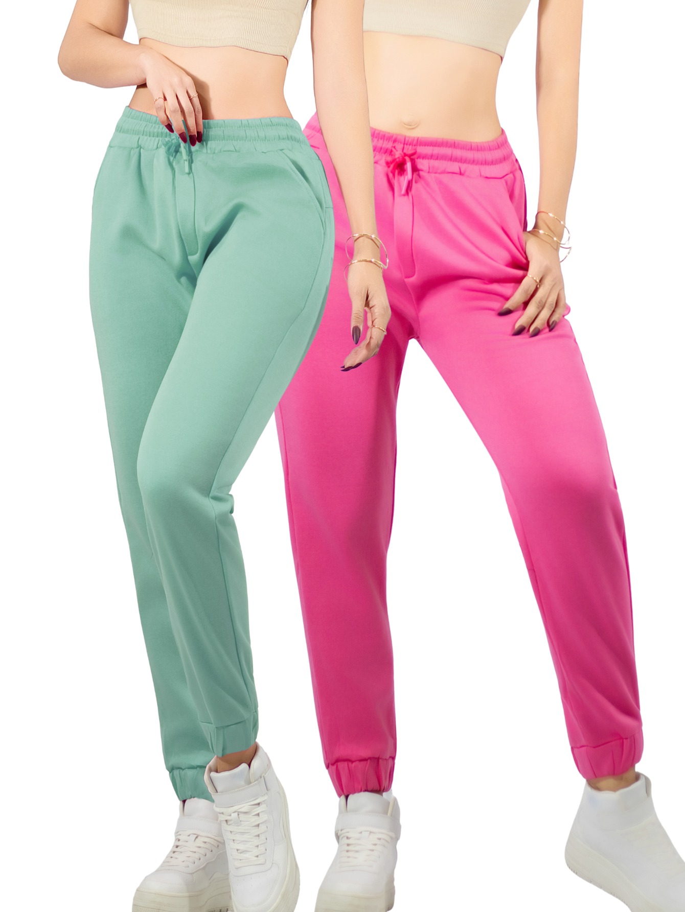 Foto 2 pulgar | Pack De 2 Pants De Mujer Pantalones Anchos Casual O Elgante Pant-046-px2 Variedad De Colores  Pans Stretch
