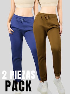Foto 5 | Pack De 2 Pants De Mujer Pantalones Anchos Casual O Elgante Pant-046-px2 Variedad De Colores Pans Stretch