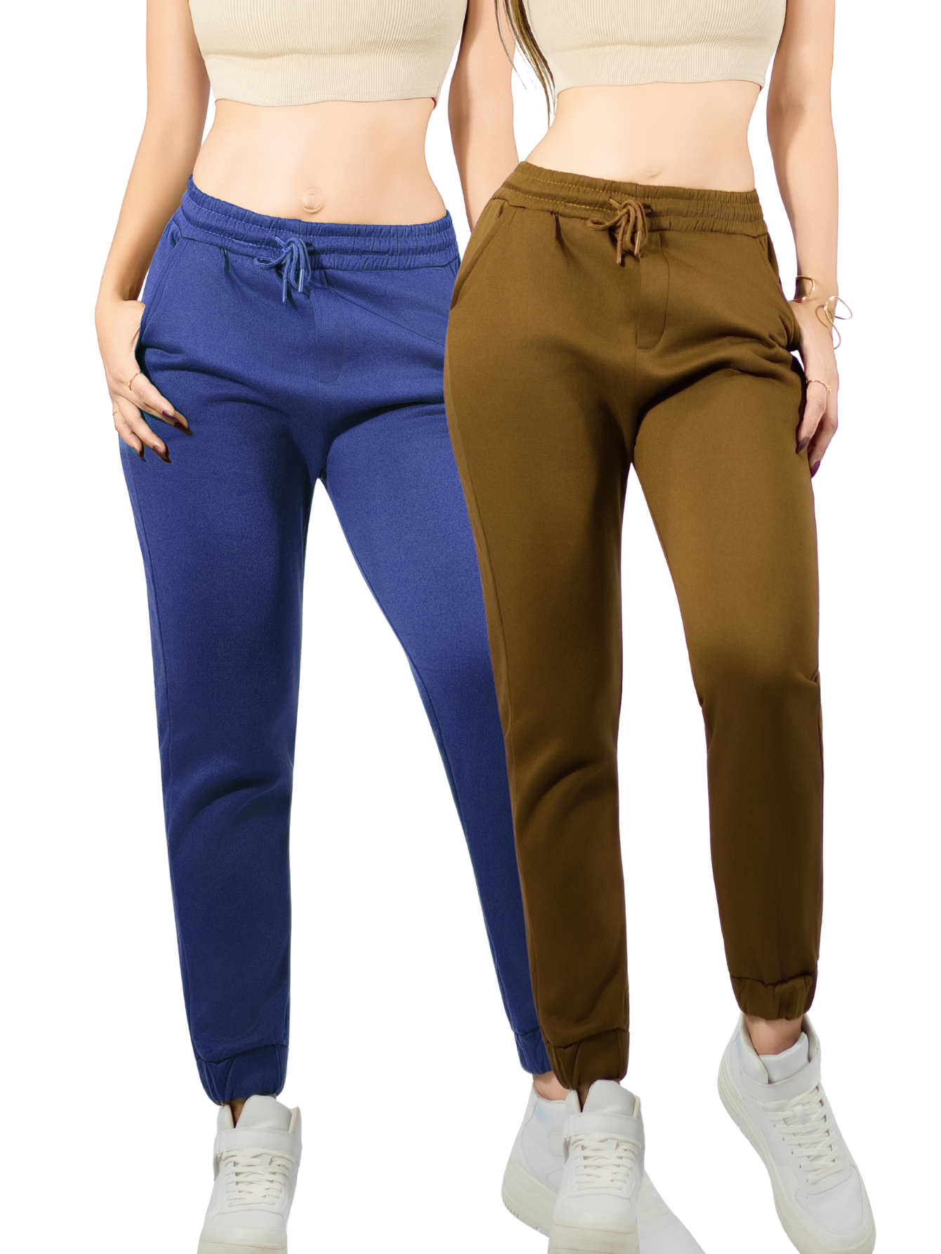 Foto 1 | Pack De 2 Pants De Mujer Pantalones Anchos Casual O Elgante Pant-046-px2 Variedad De Colores  Pans Stretch