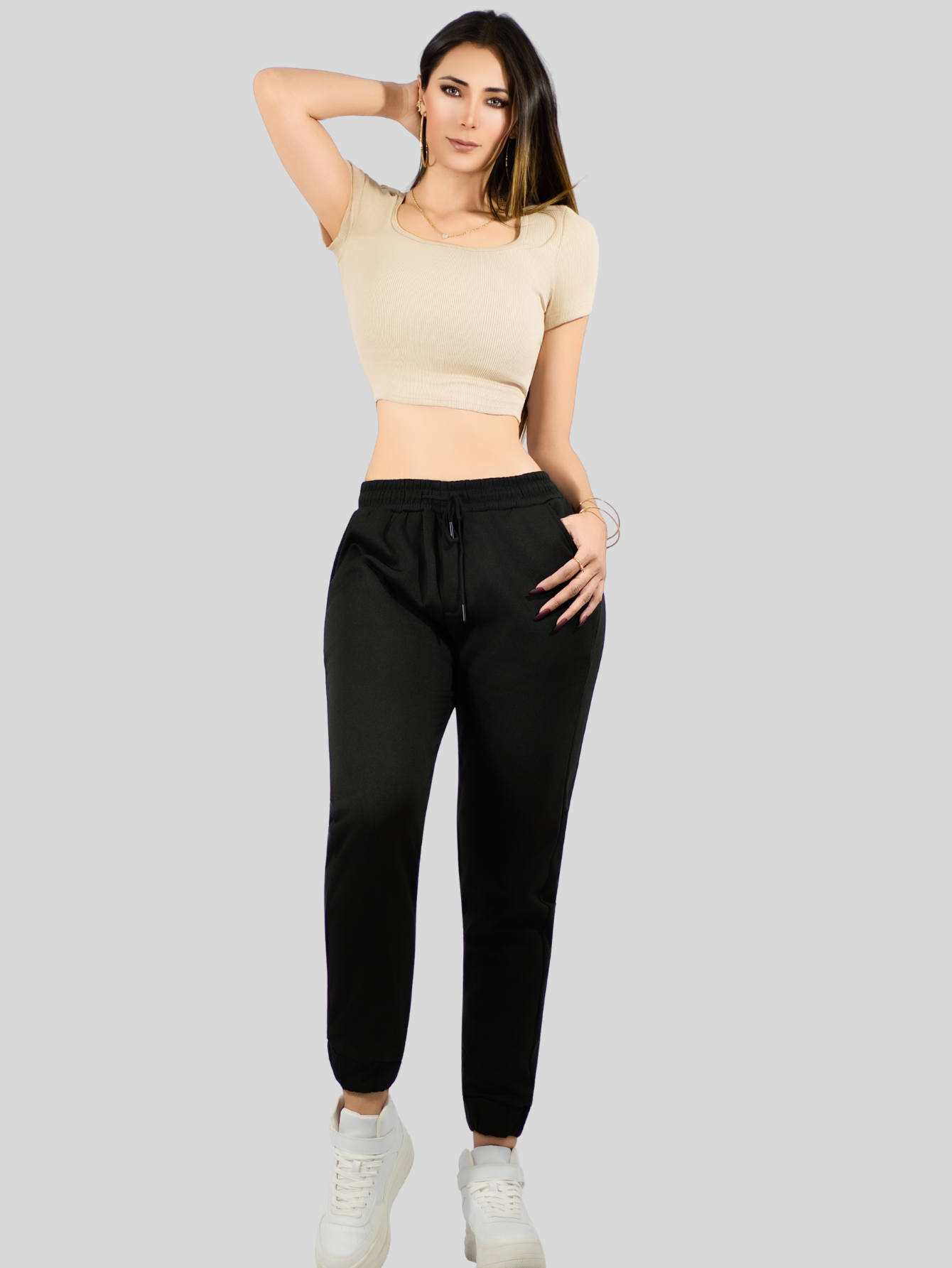 Foto 7 pulgar | Pack De 2 Pants De Mujer Pantalones Anchos Casual O Elgante Pant-046-px2 Variedad De Colores  Pans Stretch