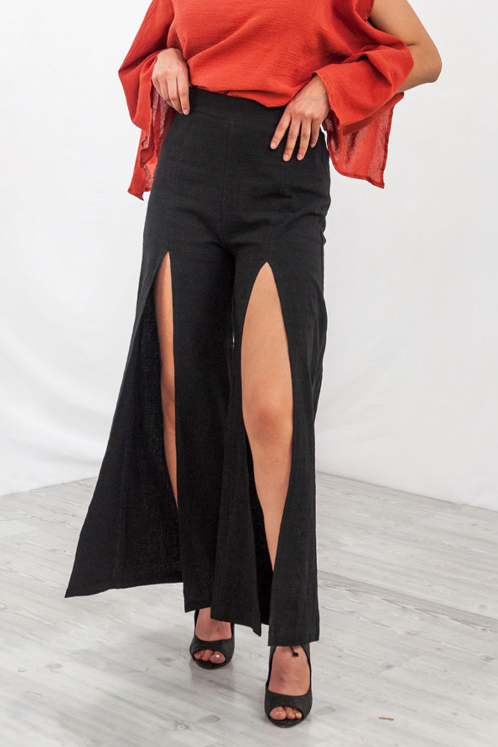 Foto 4 pulgar | Pantalón A Ángelozano color Negro para Mujer