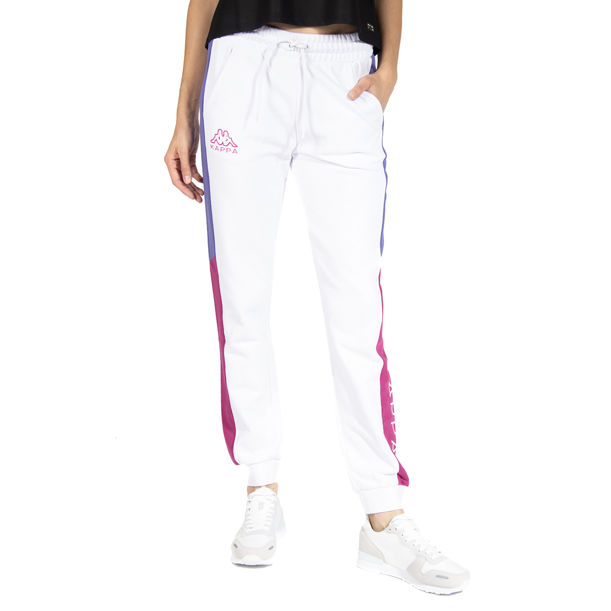 Foto 2 pulgar | Pants para Mujer Kappa Logo Ester Blanco