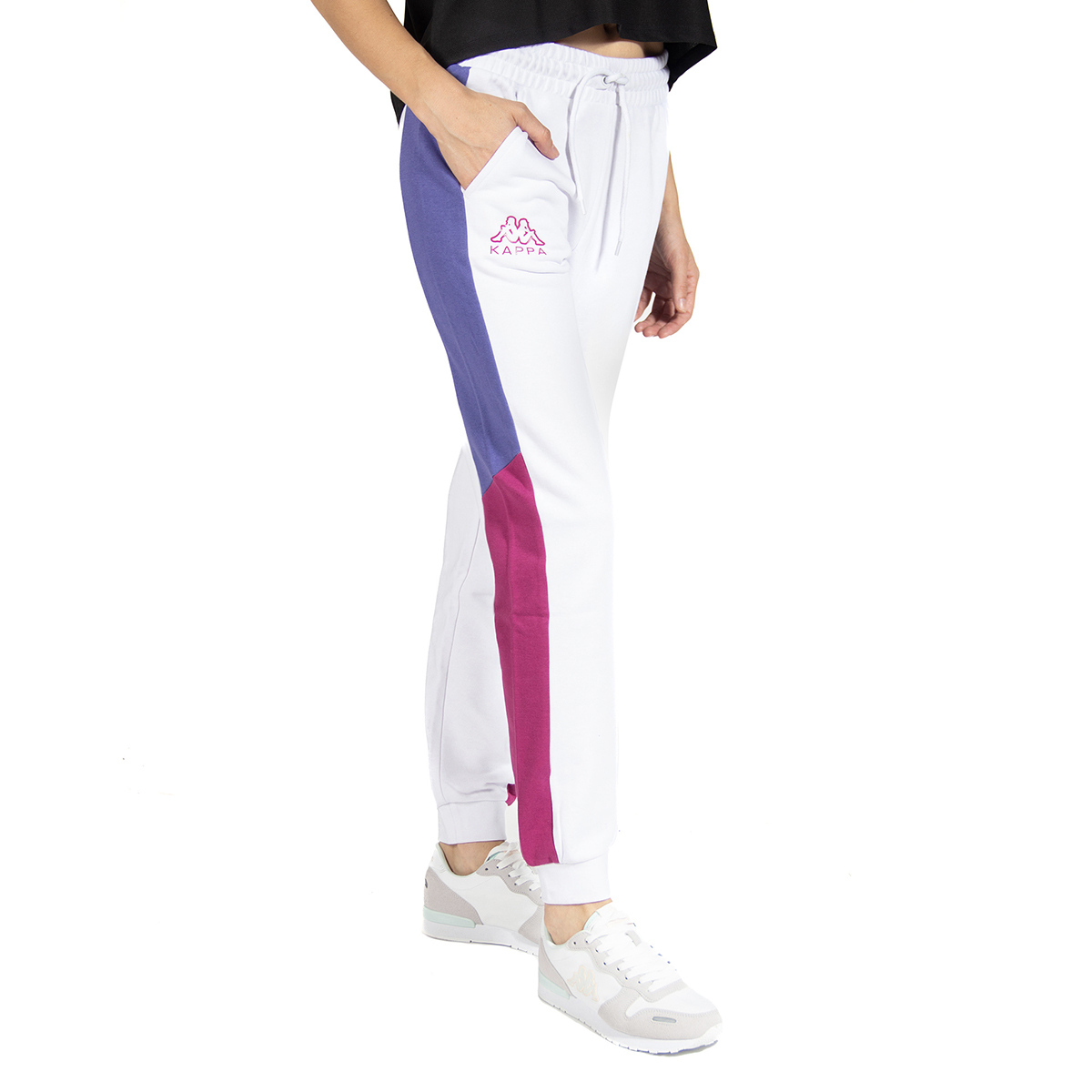 Foto 5 pulgar | Pants para Mujer Kappa Logo Ester Blanco