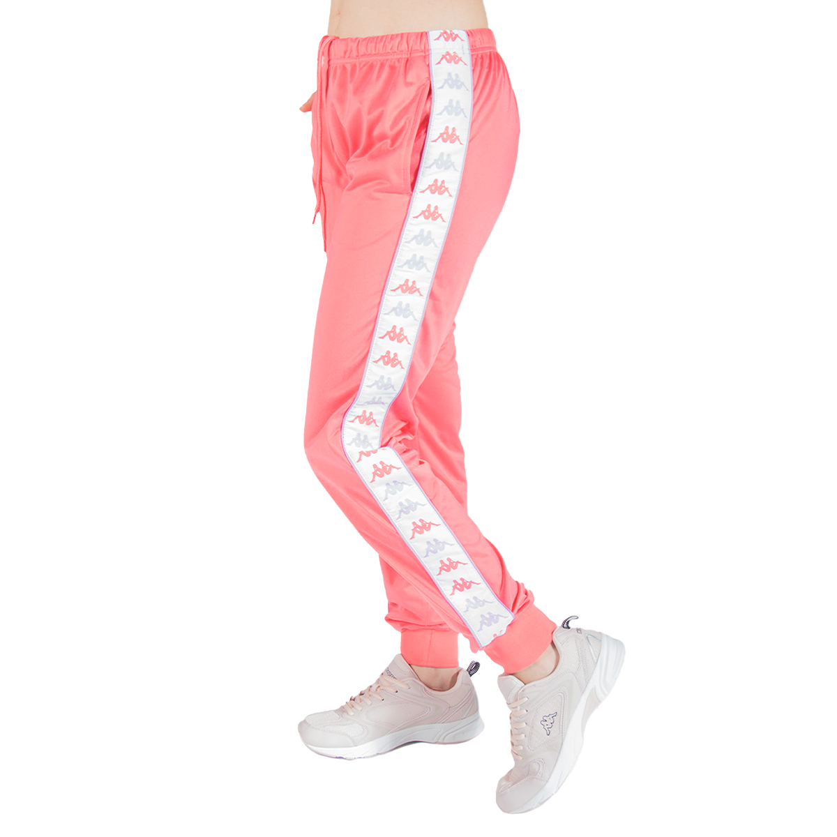 Foto 5 pulgar | Pants Kappa Rosa para Mujer
