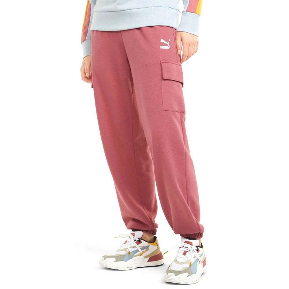 Foto 4 pulgar | Pantalón Puma CLSX Cargo Sweat Rosa para Mujer