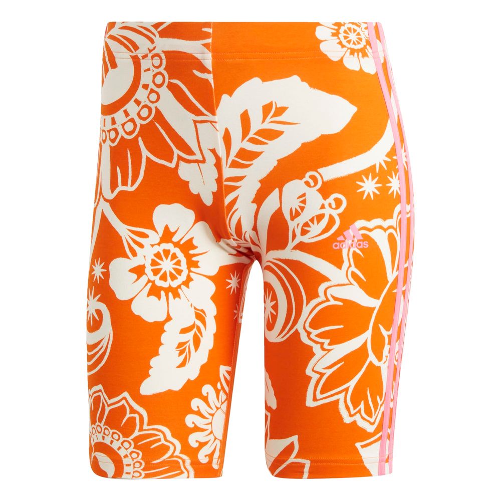 Foto 2 pulgar | Short Adidas X Farm Rio Naranja para Mujer