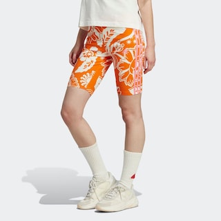 Foto 3 | Short Adidas X Farm Rio Naranja para Mujer