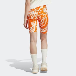 Foto 4 | Short Adidas X Farm Rio Naranja para Mujer