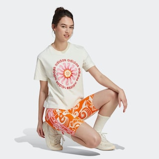 Foto 5 | Short Adidas X Farm Rio Naranja para Mujer