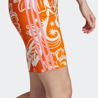 Foto 6 | Short Adidas X Farm Rio Naranja para Mujer