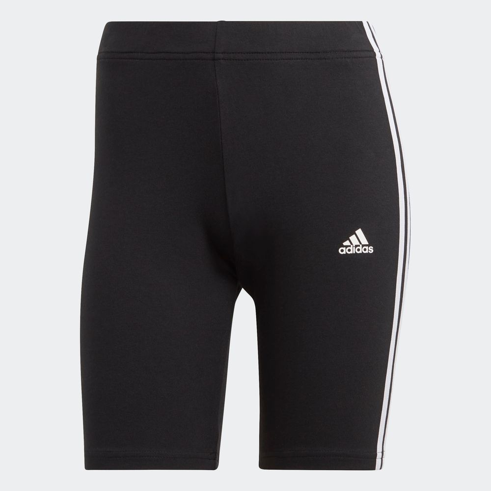Foto 3 pulgar | Shorts De Ciclismo Essentials 3 Franjas Adidas Negro para Mujer