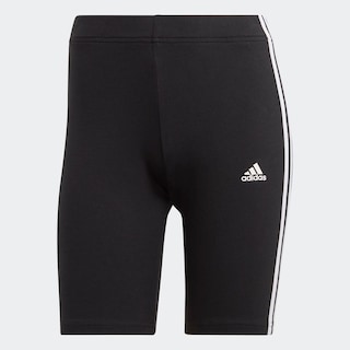 Foto 2 | Shorts De Ciclismo Essentials 3 Franjas Adidas Negro para Mujer