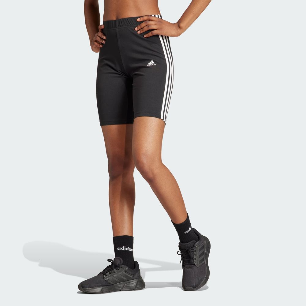 Foto 4 pulgar | Shorts De Ciclismo Essentials 3 Franjas Adidas Negro para Mujer