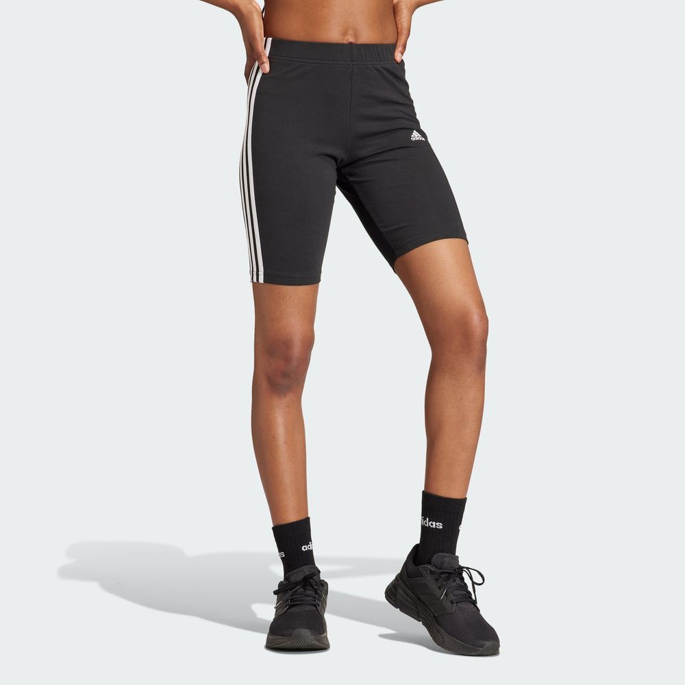 Foto 6 pulgar | Shorts De Ciclismo Essentials 3 Franjas Adidas Negro para Mujer
