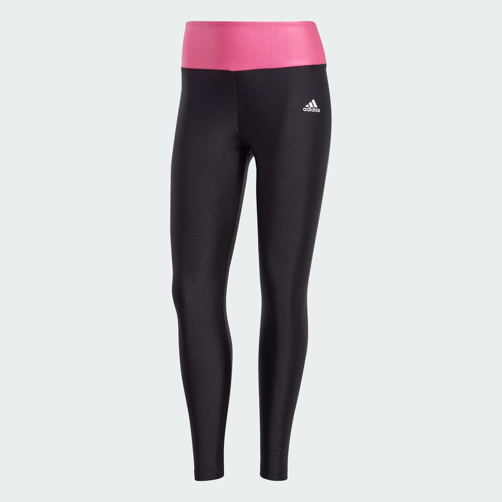 Foto 3 pulgar | Mallas Corte Alto Adidas Designed To Move Colorblock Negras para Mujer