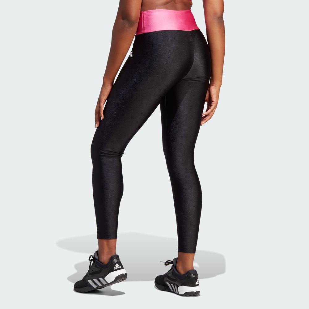 Foto 5 pulgar | Mallas Corte Alto Adidas Designed To Move Colorblock Negras para Mujer