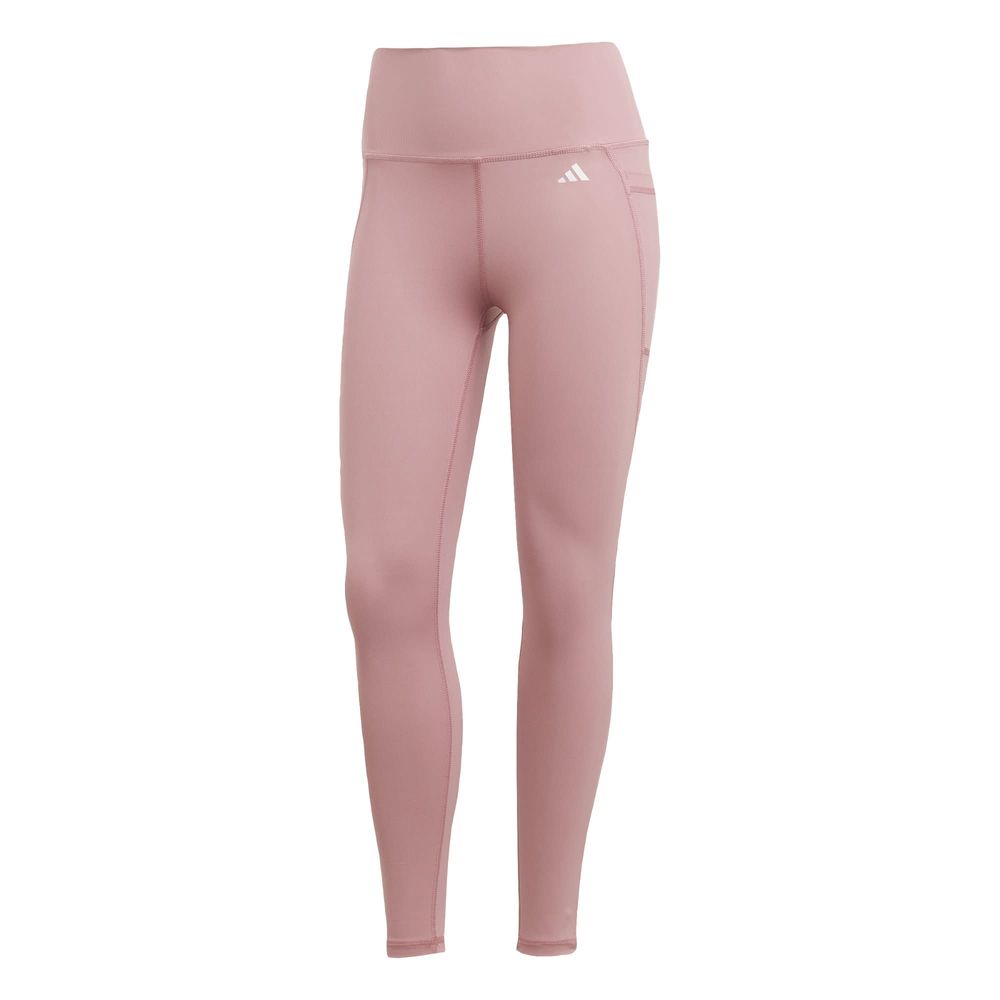 Mallas 7/8 Optime Stash Pocket Corte Alto Adidas Rosa para Mujer