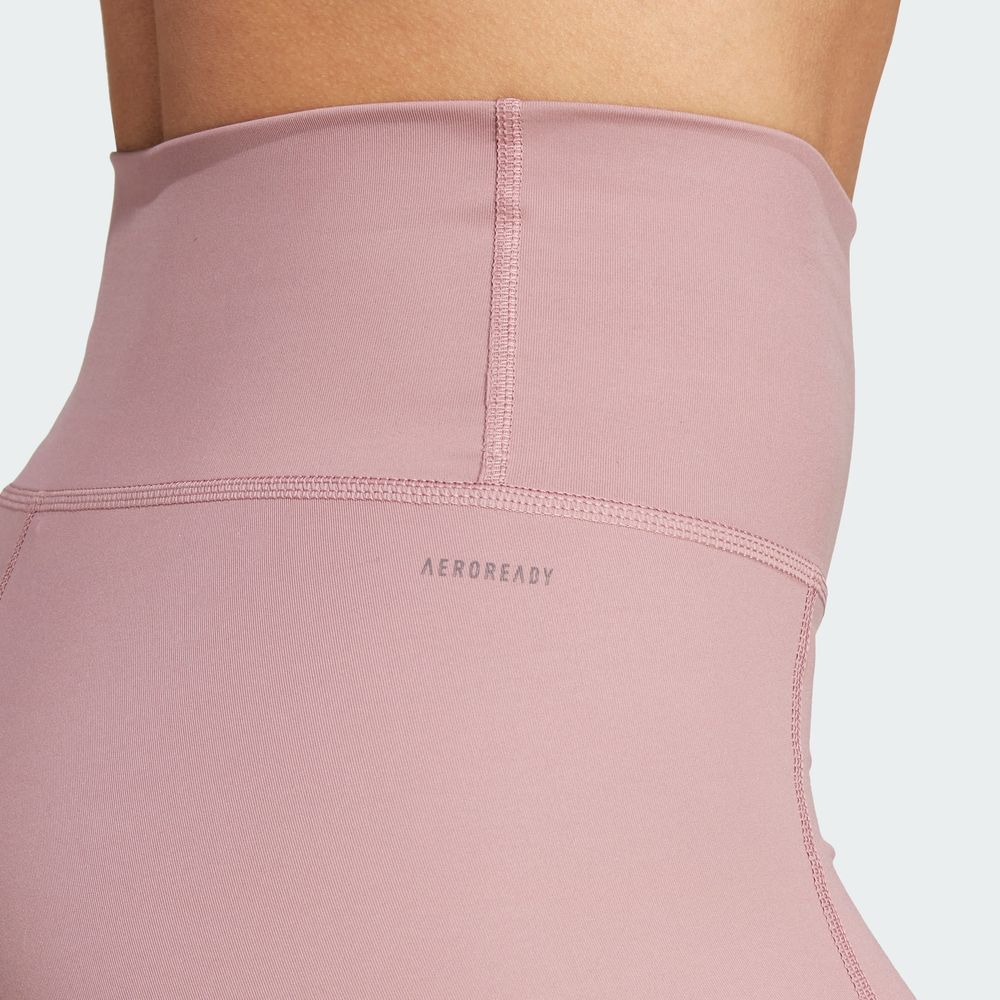 Foto 8 pulgar | Mallas 7/8 Optime Stash Pocket Corte Alto Adidas Rosa para Mujer