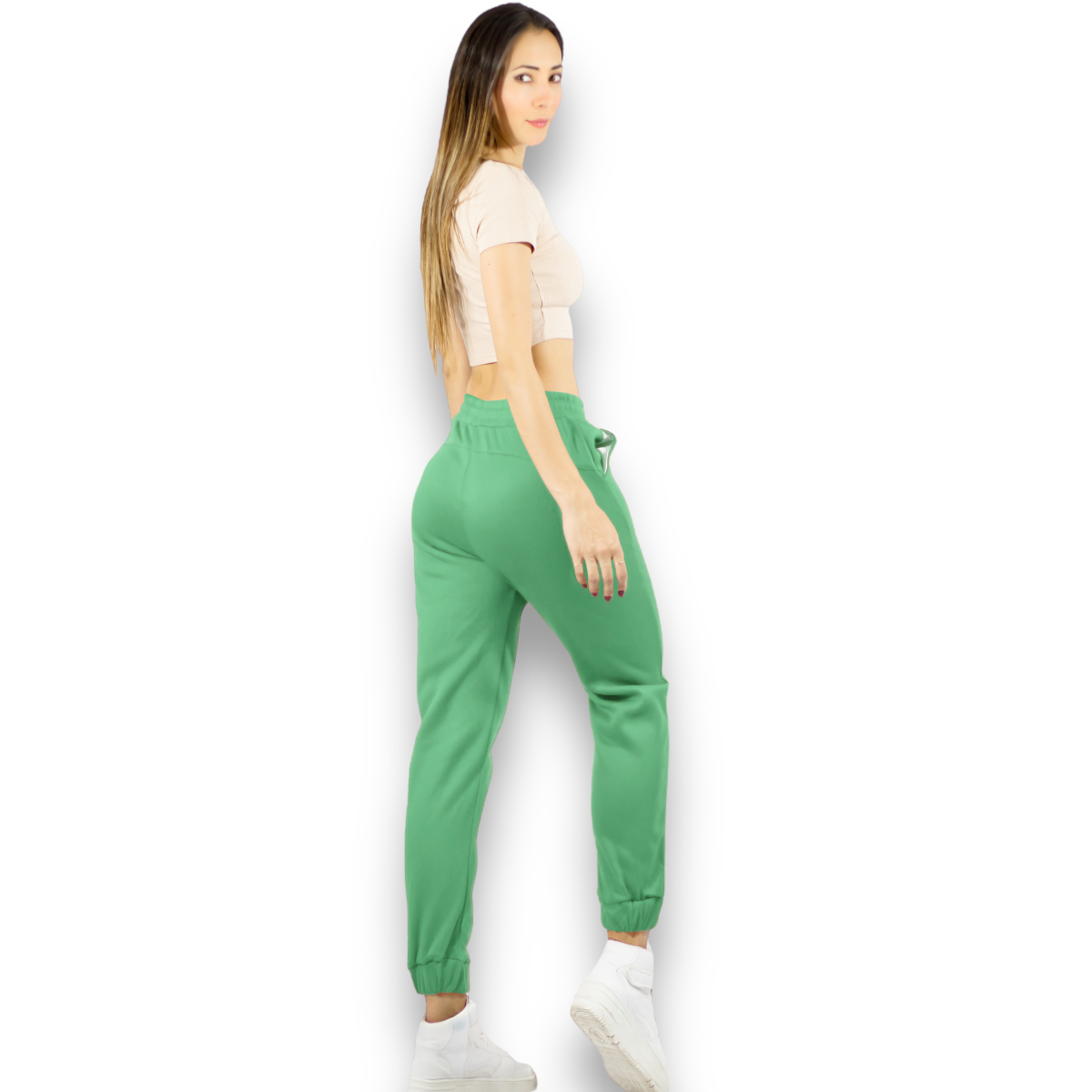 Foto 4 | Pants Verde para Mujer