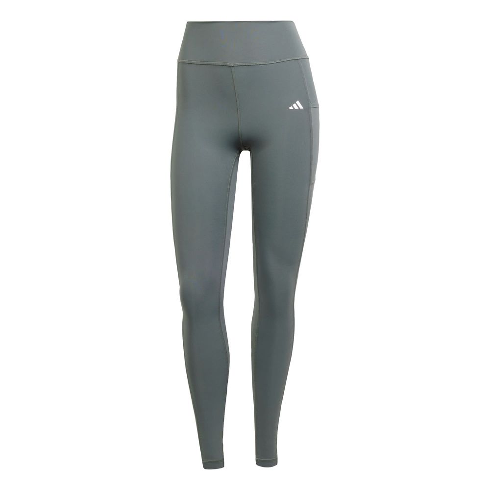 Mallas Adidas Optime Largo Completo Grises para Mujer