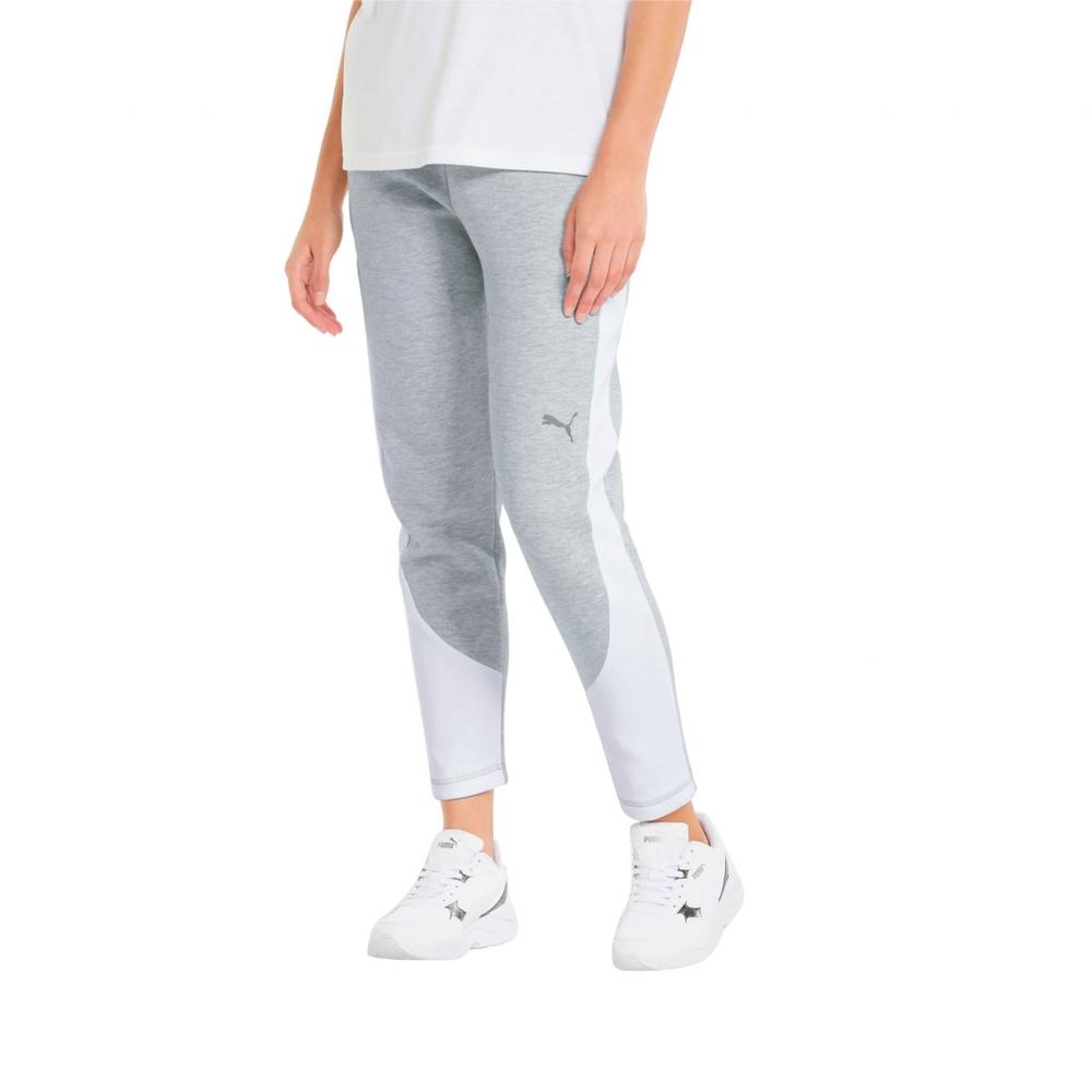 Foto 4 pulgar | Pantalón Puma Evostripe Gris para Mujer