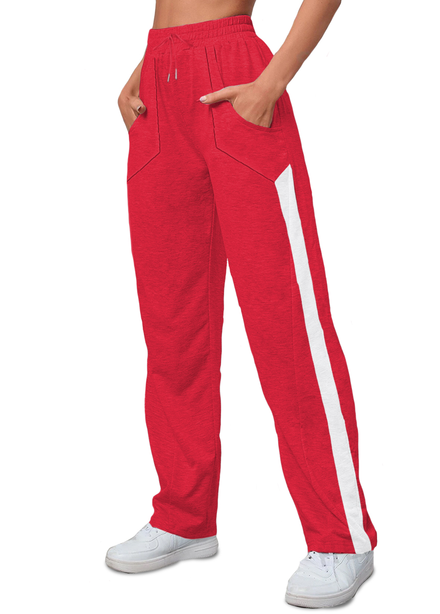 Foto 5 pulgar | Pants Jogger Shendy Vendy Rojos Deportivos Slim Fit Casuales para Mujer