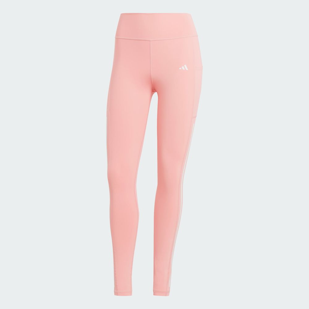 Foto 3 | Mallas Optime 3 Franjas Largo Completo Adidas Rosa Mujer
