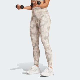 Foto 4 | Mallas Adidas con Estampado Flora Beige para Mujer