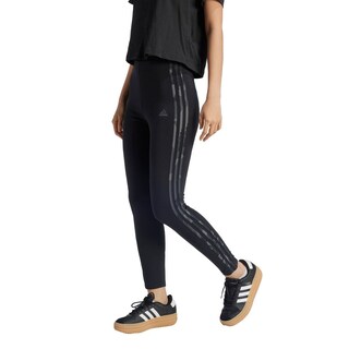 Foto 2 | Mallas Essentials 3 Franjas Camuflaje Largo 7/8 Adidas Negro Mujer