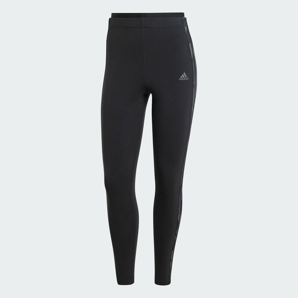 Foto 4 pulgar | Mallas Essentials 3 Franjas Camuflaje Largo 7/8 Adidas Negro Mujer