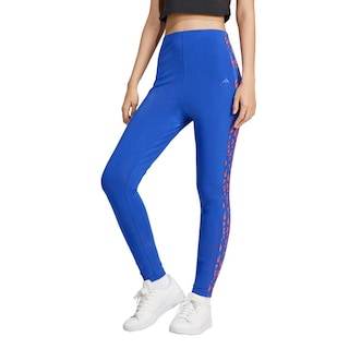 Foto 2 | Mallas Essentials 3 Franjas Animal Print Adidas Azul Mujer