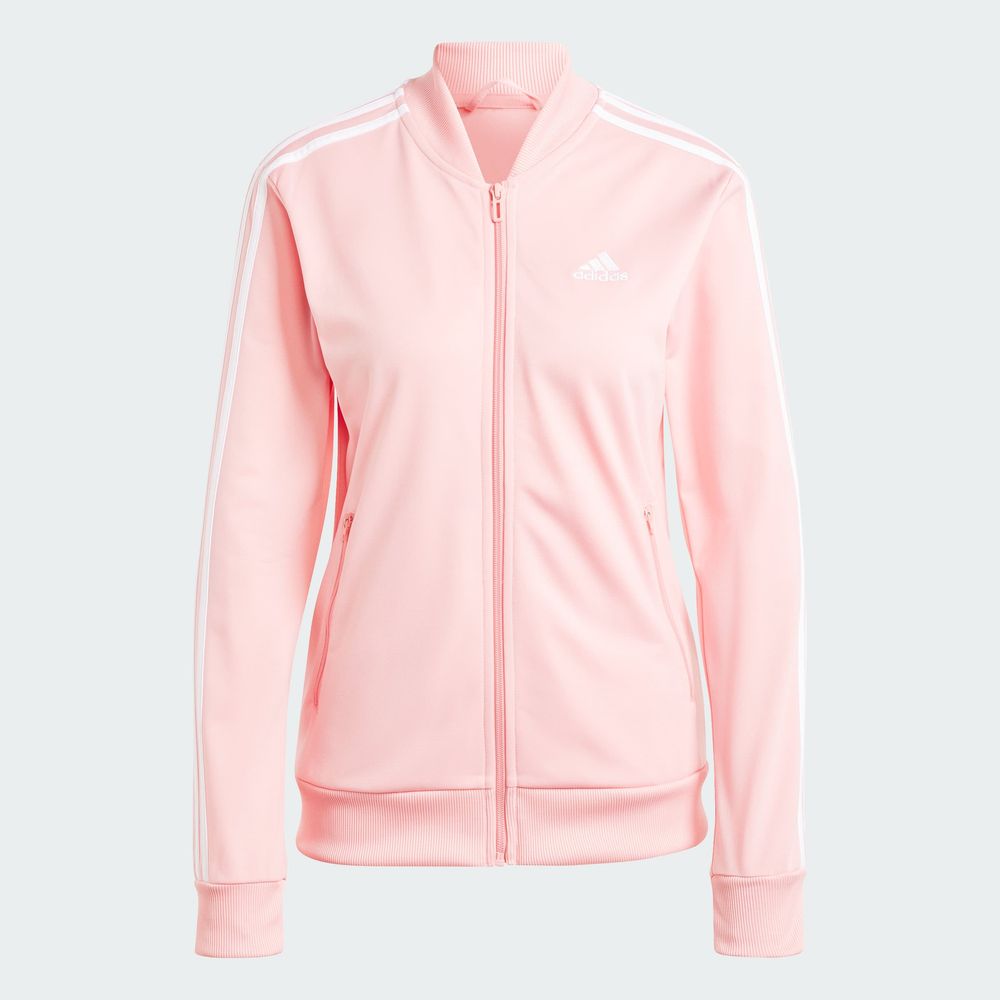 Foto 4 | Conjunto Essentials 3 Franjas Adidas Rosa Mujer