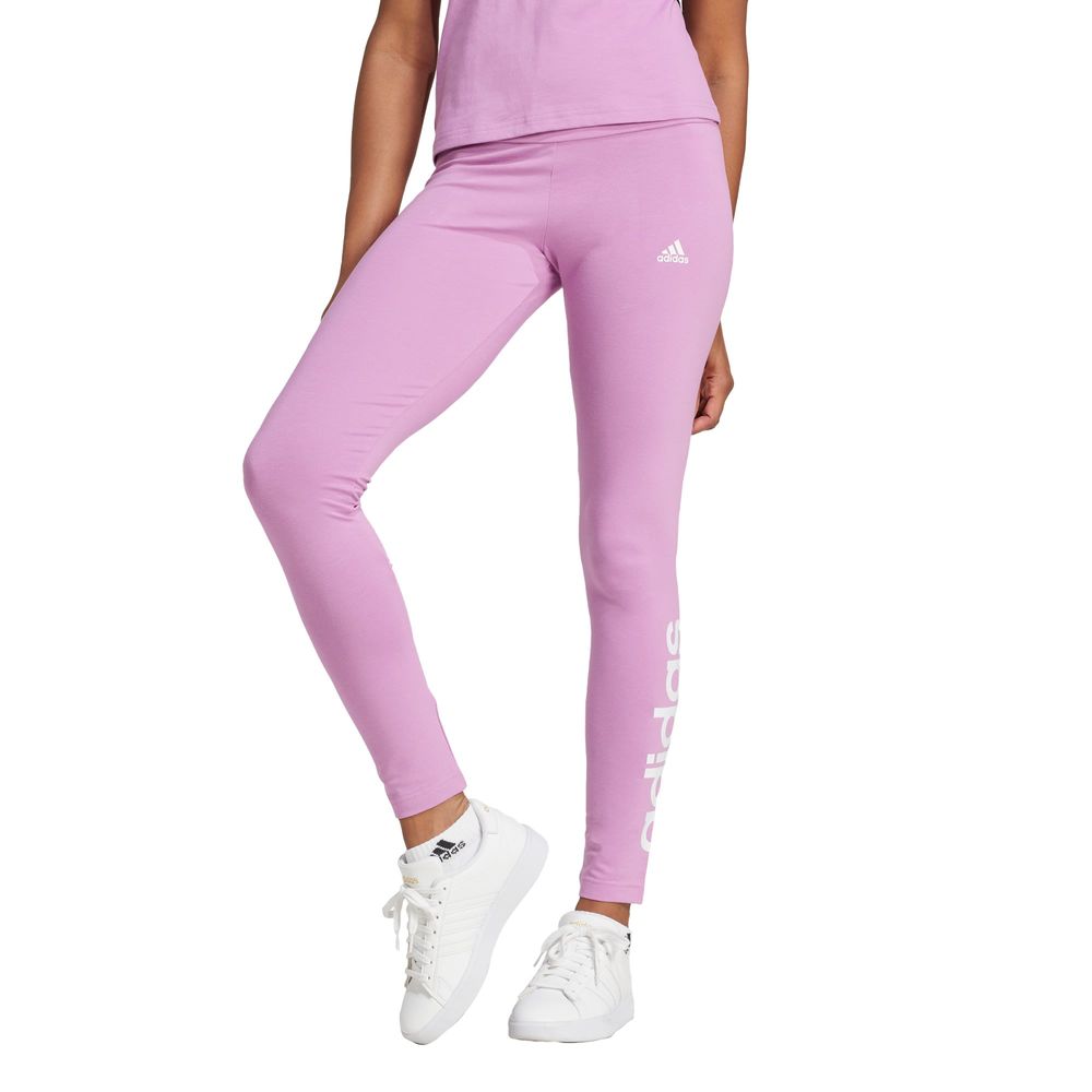 Mallas Essentials Logo Corte Alto Adidas Violeta Mujer