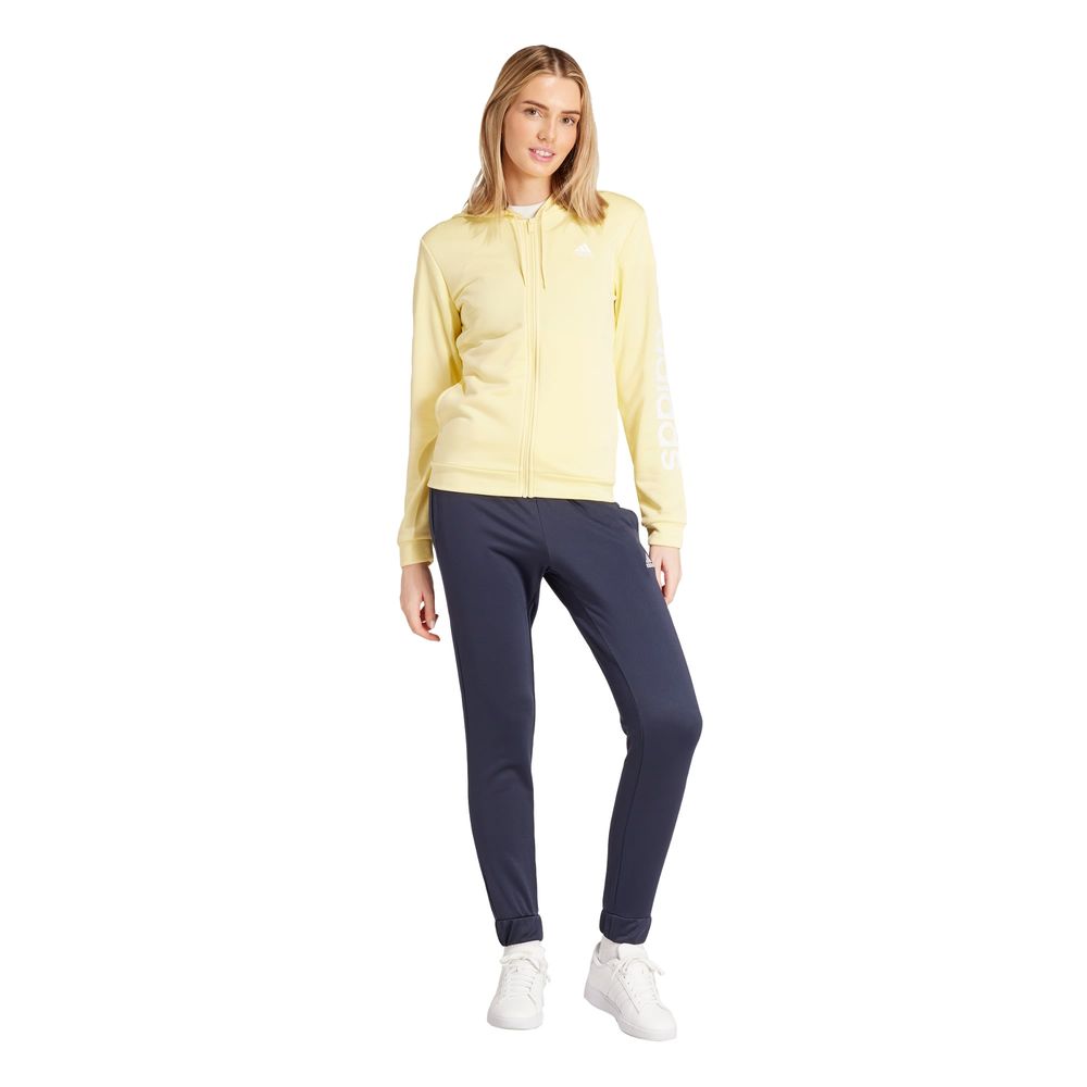 Foto 2 | Conjunto Lineal Adidas Amarillo para Mujer