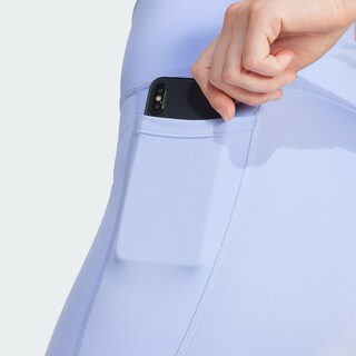 Foto 8 | Mallas Largo Completo Optime Essentials Stash Pocket Adidas Azul Mujer