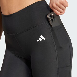 Foto 7 | Mallas Largo Completo Optime Essentials Stash Pocket Adidas Negro Mujer