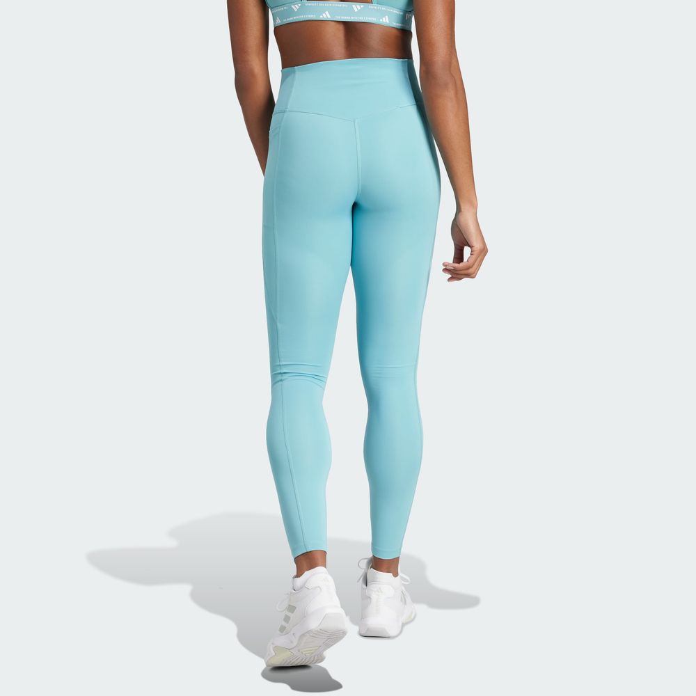 Foto 6 pulgar | Mallas Largo Completo Optime Essentials Stash Pocket Adidas Turquesa Mujer