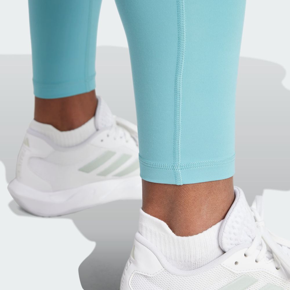 Foto 9 pulgar | Mallas Largo Completo Optime Essentials Stash Pocket Adidas Turquesa Mujer